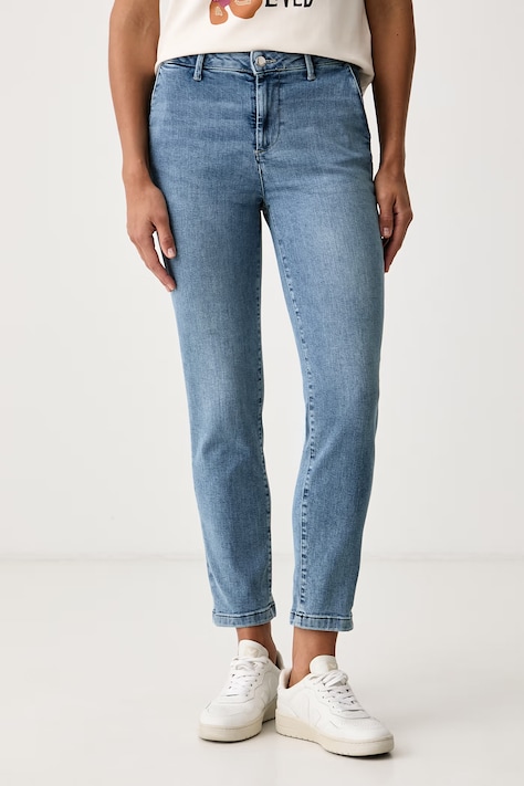 United Colors of Benetton Jeansy chino damskie granatowe 4LCBDF0B8