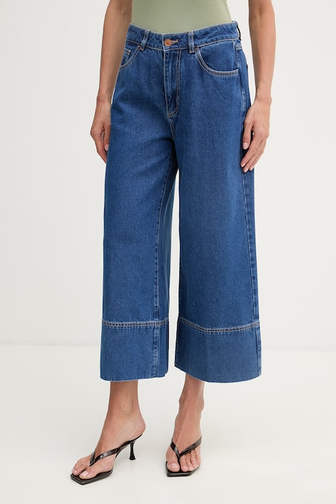 United Colors of Benetton relaxed fit traperice za žene plave 43C8DE02S