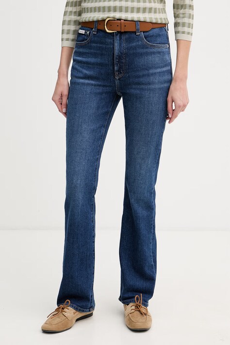Calvin Klein Jeans bootcut γυναικεία μπλε LV047F664G