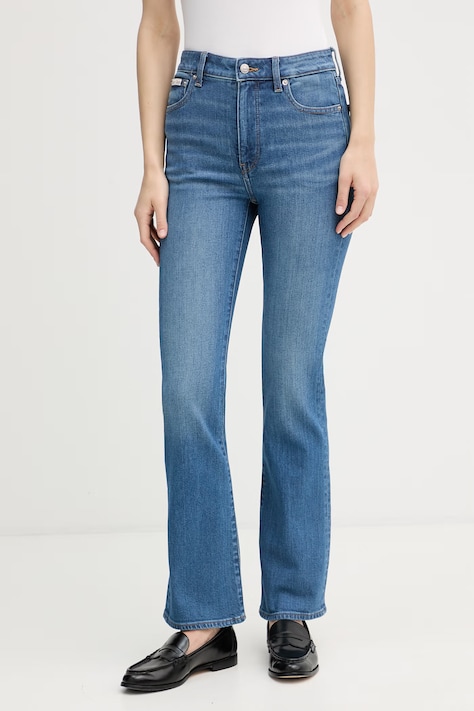 Calvin Klein Jeans jeansy skinny damskie niebieskie LV047F666G