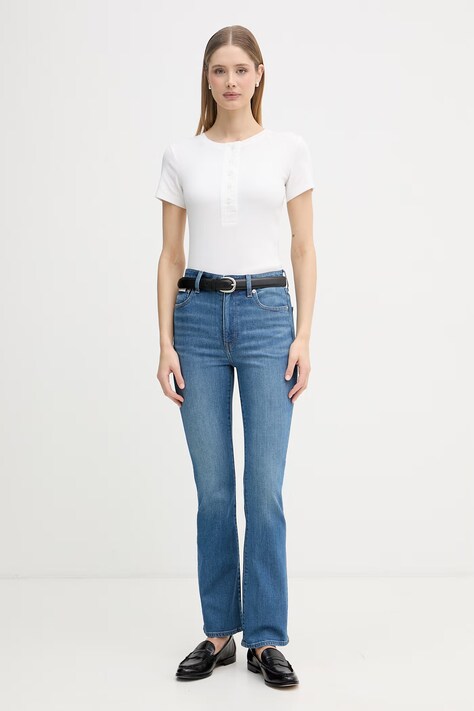 Calvin Klein Jeans jeansy skinny damskie niebieskie LV047F666G