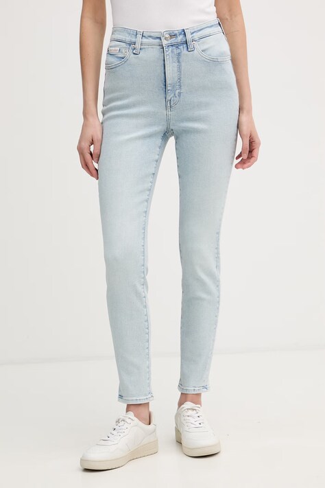 Calvin Klein Jeans στενά γυναικεία μπλε LV047F667G