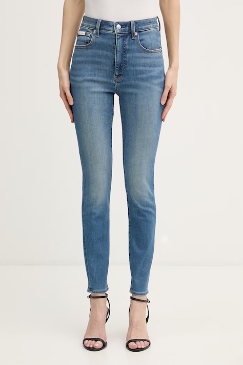 Calvin Klein Jeans skinny da donna blu LV047F700G