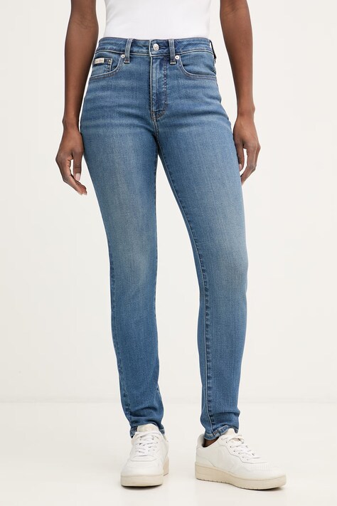 Calvin Klein Jeans rifle skinny dámske modré LV047F704G