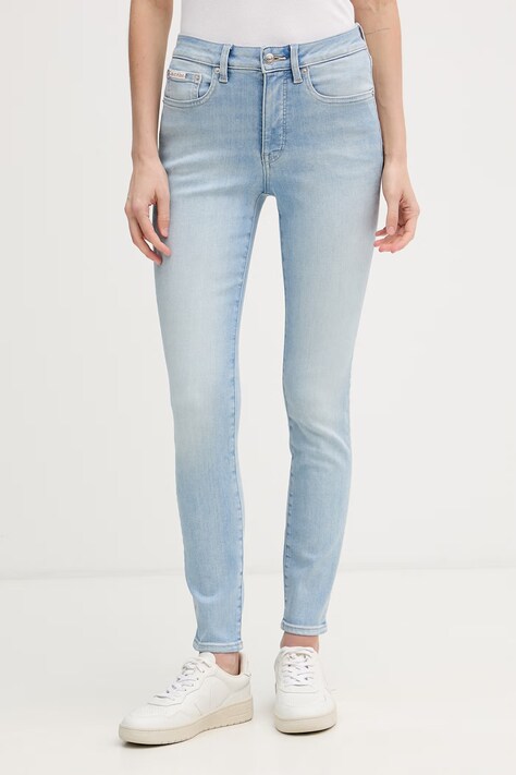 Calvin Klein Jeans skinny kavbojke ženske modre LV047F705G