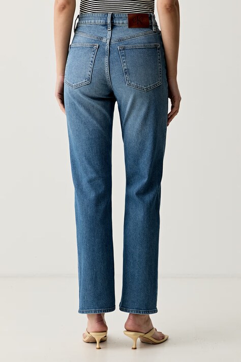 Calvin Klein Jeans rifle straight dámske modré LV047F711G