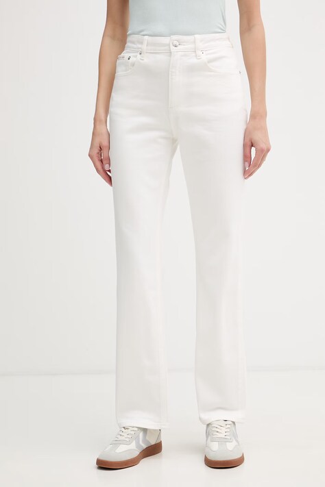 Calvin Klein Jeans rifle straight dámske biele LV047F712G