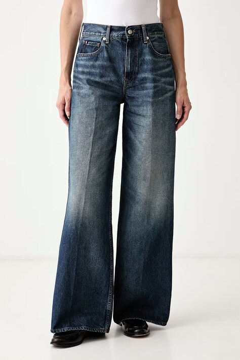 Tommy Hilfiger Τζιν wide leg γυναικεία μπλε WW0WW48567