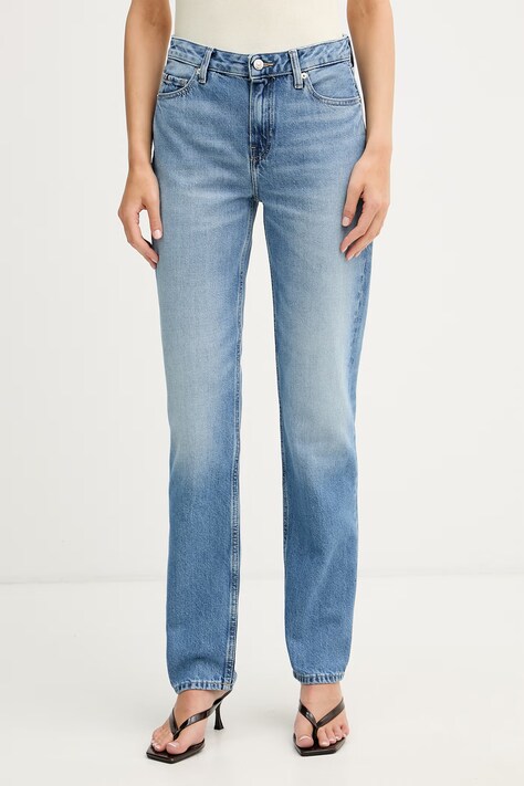 Tommy Hilfiger rovné džíny dámské modré WW0WW48569