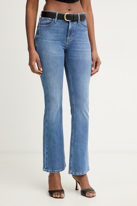 Guess jeansy flare damskie niebieskie W6GA0L D0725