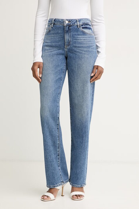 Guess jeansy relaxed fit damskie GAIA niebieskie W6GA11 D0842