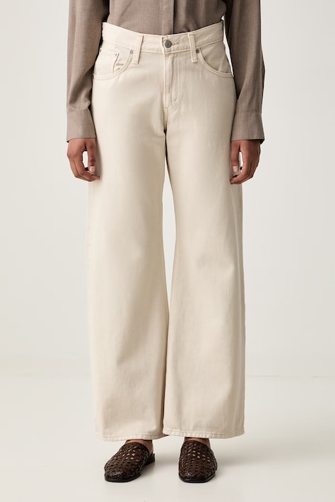 Levi's blugi pentru femei BAGGY DAD LASSO albi 005DO