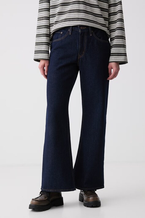 Levi's jeansy damskie BAGGY DAD LASSO granatowe 005DO
