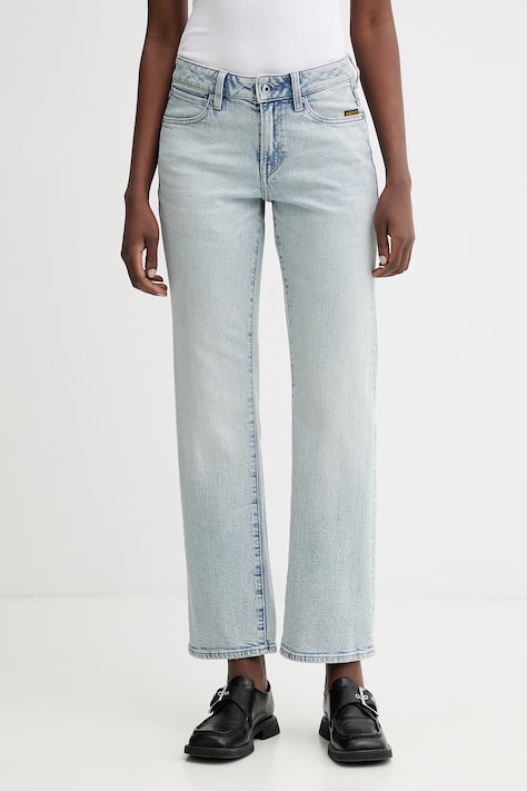 G-Star jeansy G-Straight damskie high waist D26163-E205