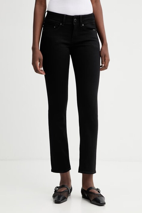 G-Star jeansy Midge Slim Straight damskie kolor czarny D02153-B964