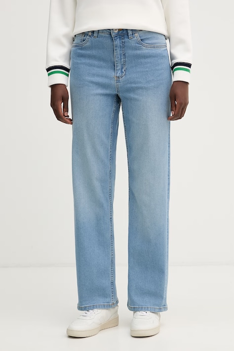 U.S. Polo Assn. jeansy straight damskie USPA LONG LEG STRAIGHT FIT niebieskie WUP0104