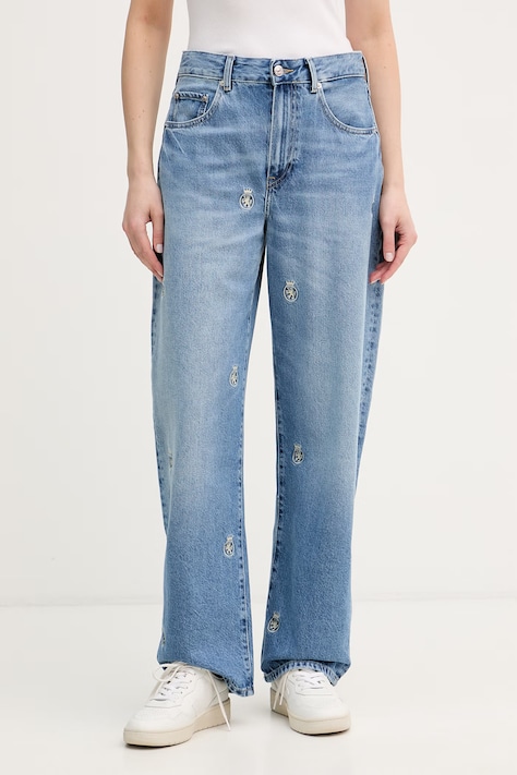 Tommy Hilfiger kavbojke relaxed kroja ženske modre WW0WW49563