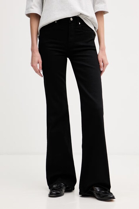 Tommy Hilfiger Rifle flare dámske čierne WW0WW49664