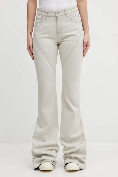 Rick Owens DRKSHDW jeansy Bias damskie high waist DS01F4302.SDMW