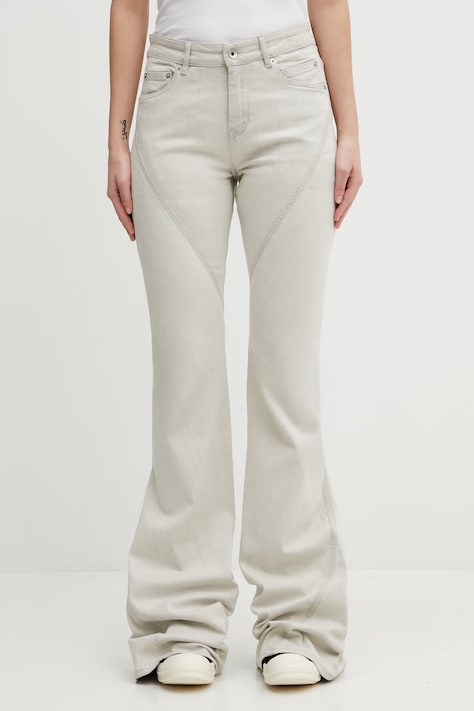 Rick Owens DRKSHDW jeansy Bias damskie high waist DS01F4302.SDMW