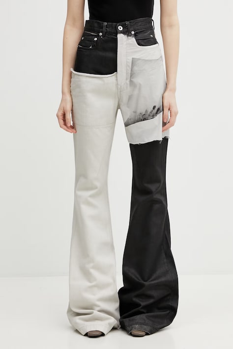 Rick Owens DRKSHDW Bolan jeansy damskie czarne DS01F4311.COMW3A