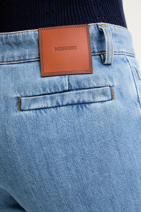 Missoni джинси straight жіночі — SS26-SJD0O3, блакитний — фото 4
