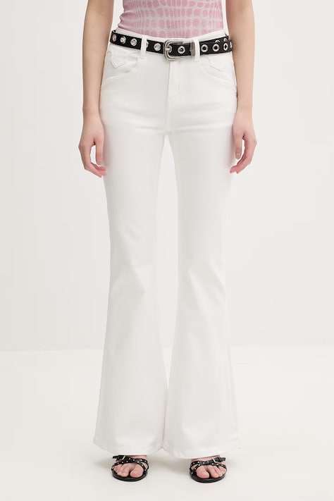 Miss Sixty Jeansy flare damskie białe 6M1JJ2430F