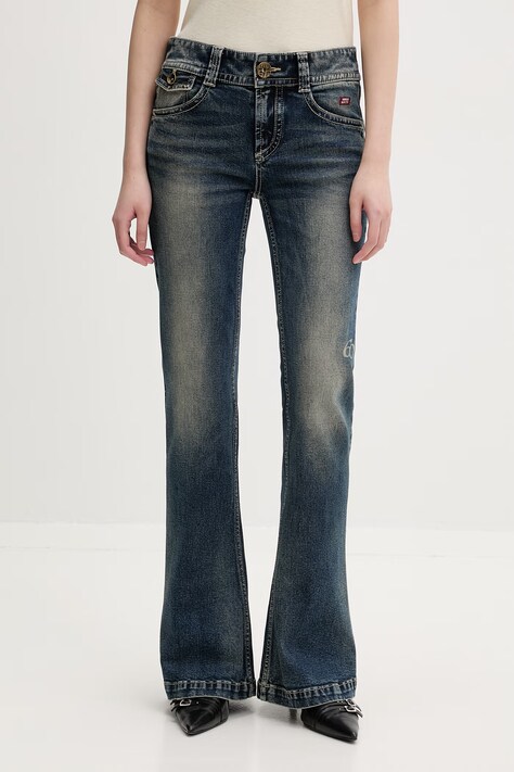 Miss Sixty jeansy flare damskie granatowe 6M1JJ4630A