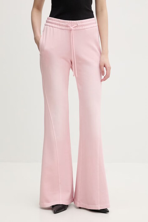 Miss Sixty spodnie dresowe damskie bawełniane różowe 6M1PJ51500