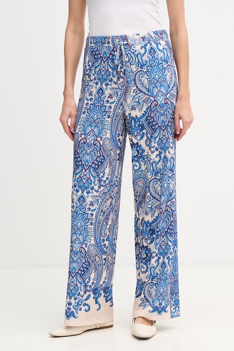 OUI spodnie damskie niebieskie high waist 96298