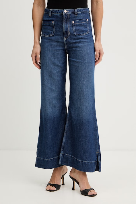 Džíny BOSS Orange C MARLENE FLR HR dámské, tmavomodrá barva, 50558695