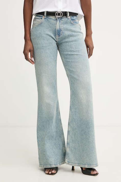 BOSS Orange jeansy flare damskie C SOFT BOOTCUT 2.0 niebieskie 50558715