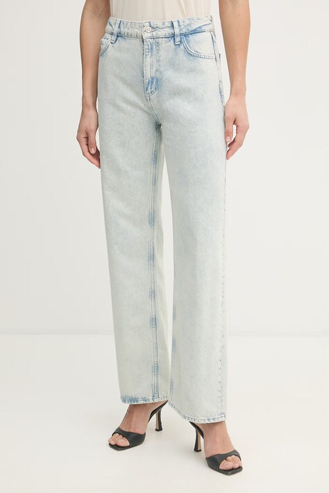 BOSS jeansy straight damskie CROSSROAD-BF 0.2 niebieskie 50558737