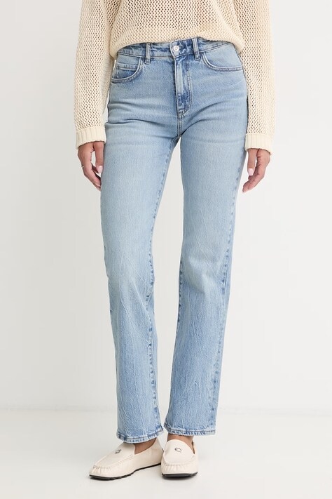 BOSS jeansy slim fit damskie PARKWAY-SLIM STR niebieskie 50558752