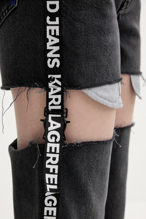 Karl Lagerfeld Jeans джинси straight жіночі — SS26-SJD0RS, сірий — фото 6
