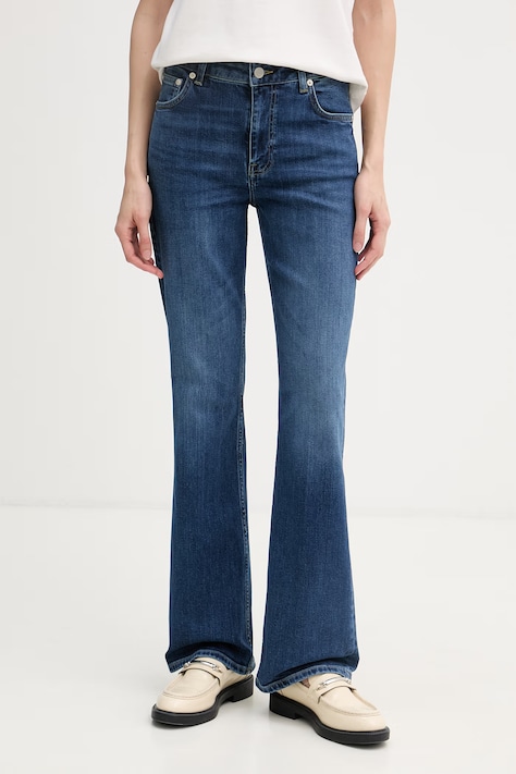 Gant jeansy flare damskie niebieskie 4100307