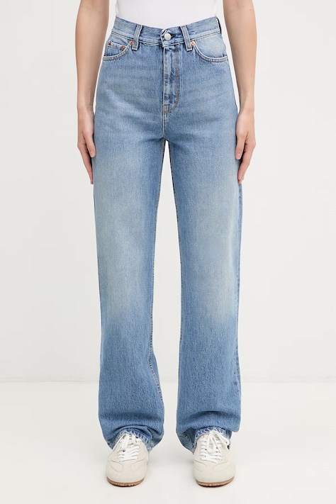 Sporty & Rich jeansy straight damskie niebieskie PA01578300BL137