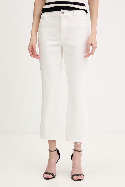 Morgan jeansy bootcut damskie białe PAKELO1