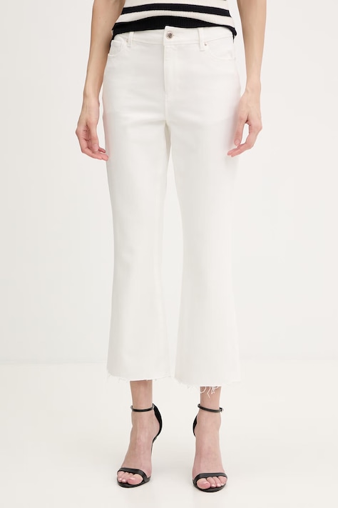 Morgan jeansy bootcut damskie białe PAKELO1