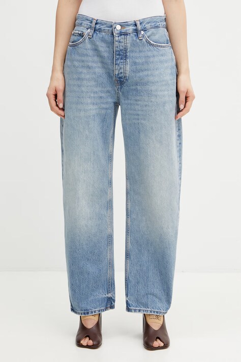 Anine Bing Fritz jeansy barrel damskie niebieskie A.06.11764