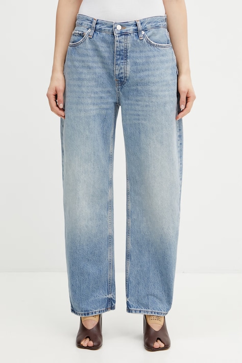 Anine Bing Fritz jeansy barrel damskie niebieskie A.06.11764