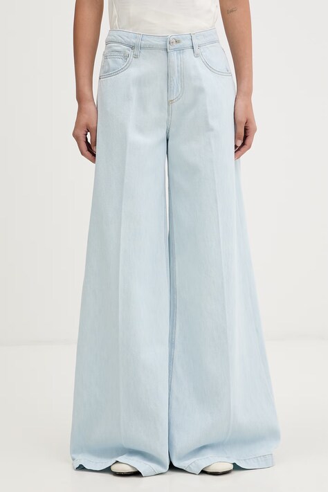 ViCOLO jeansy wide leg damskie niebieskie DAB5023