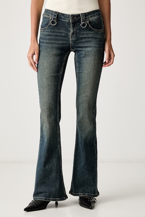The Ragged Priest jeansy flare damskie granatowe RPSS261054DN