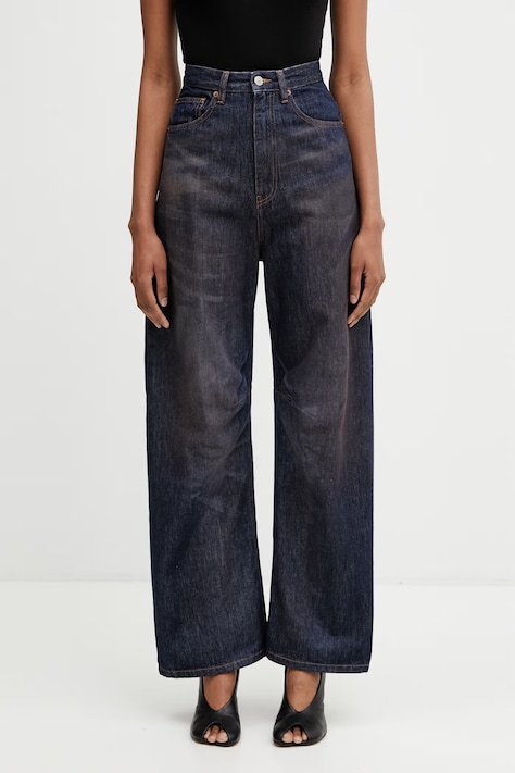 MM6 Maison Margiela blugi relaxed fit pentru femei bleumarin S62LB0218.M30055