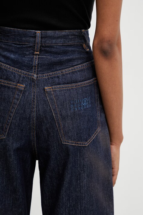 MM6 Maison Margiela джинси relaxed fit жіночі — фото 4
