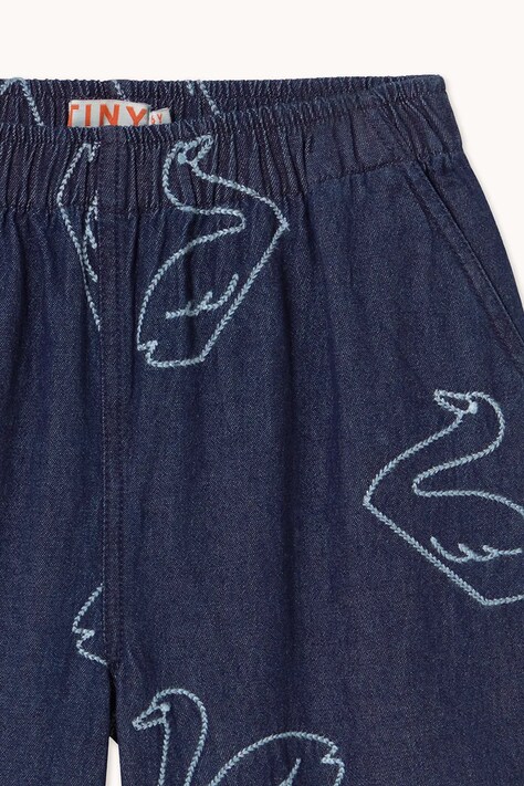 Дитячі джинси Tinycottons BIG SWANS DENIM PANT — фото 4