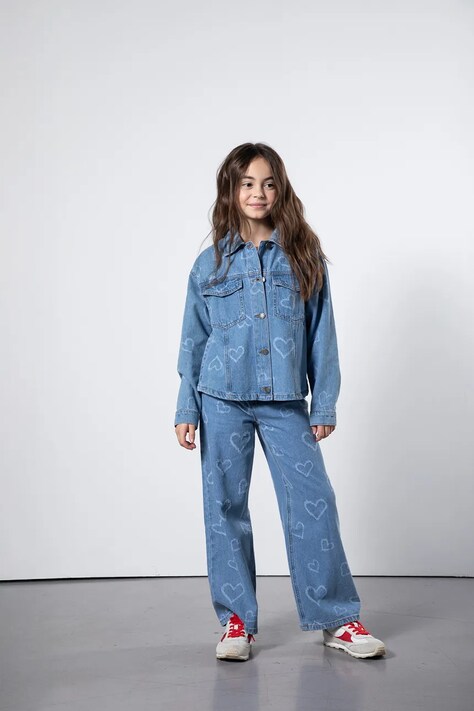 Coccodrillo jeansy regular dziecięce niebieskie COLLECTION JEANS GIRL