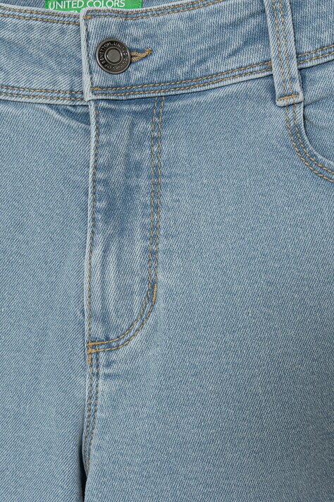 United Colors of Benetton джинси wide leg дитячі — SS26-SJG022, блакитний — фото 3