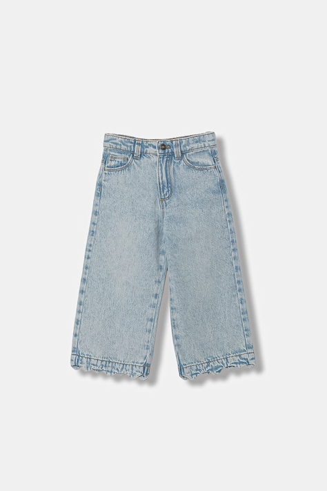 United Colors of Benetton jeansy wide leg dziecięce niebieskie 4P1XGE031