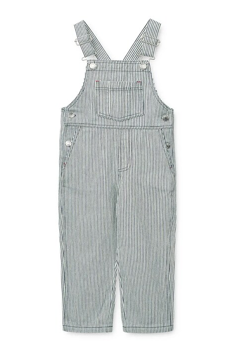 Дитячі джинси Liewood Delani Stripe Denim Dungarees — фото 2